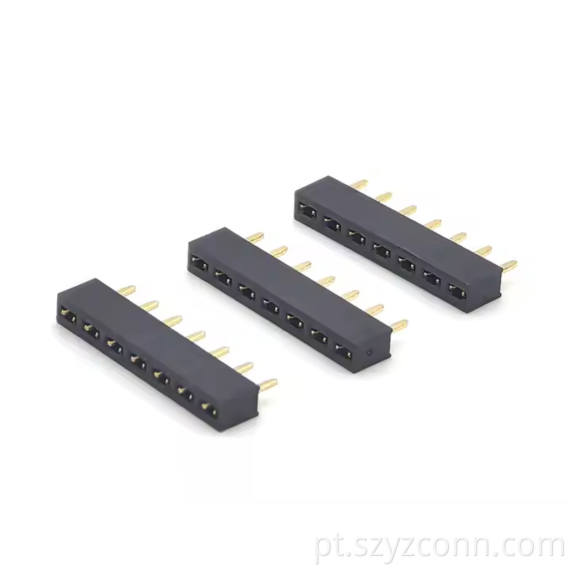 2.54mm Pitch Female Header Single Row Straight H3.5 17P (2)